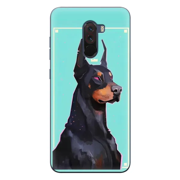 Чехол с рисунком «Король доберман» для Xiaomi POCO F1 Чехол с рисунком «Король доберман» для Xiaomi POCO F1