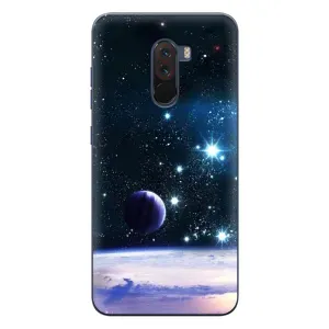 Чехол (ТПУ) с планетами на Xiaomi POCO F1 (Космический вид)