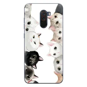Силіконовий чохол з котиком для Xiaomi POCO F1 (Коти)