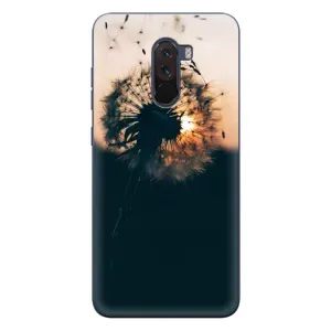 Силиконовый Чехол с одуванчиками на Xiaomi POCO F1 (Красивый одуванчик)