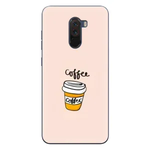 Чехол с изображением вкусной еды для Xiaomi POCO F1 (Кружка кофе)