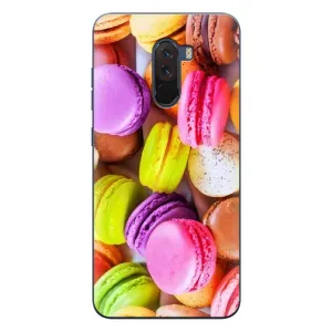 Чехол с изображением вкусной еды для Xiaomi POCO F1 (Макаруны)