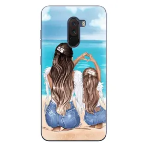 Чехлы для МАМЫ на Xiaomi POCO F1 (Мама и дочь)