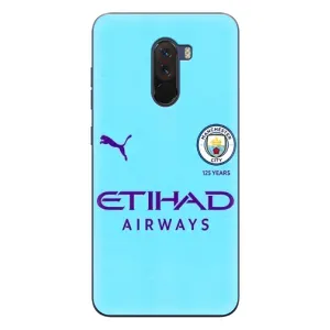 Силиконовые Чехлы принт Футбол на Xiaomi POCO F1 (Man City)