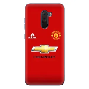 Силиконовые Чехлы принт Футбол на Xiaomi POCO F1 (Man United)