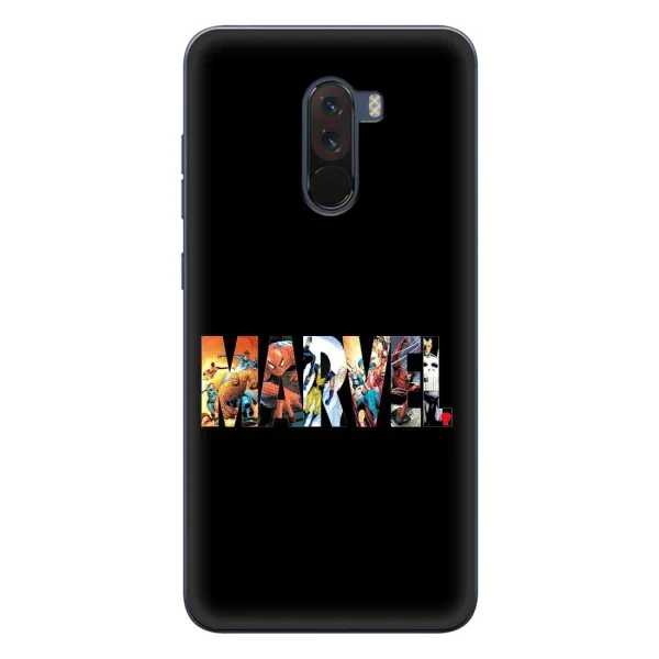 Чехол с рисунком «MARVEL» для Xiaomi POCO F1 Чехол с рисунком «MARVEL» для Xiaomi POCO F1