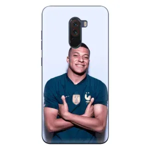 Чехол (TPU) с Футболистом на Xiaomi POCO F1 (Мбаппешичка)