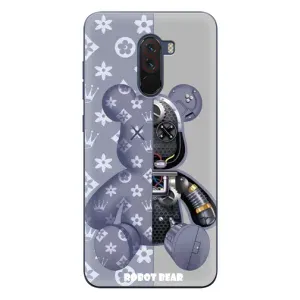 Силіконовий чохол для Xiaomi POCO F1 (Ведмідь Louis Vuitton)