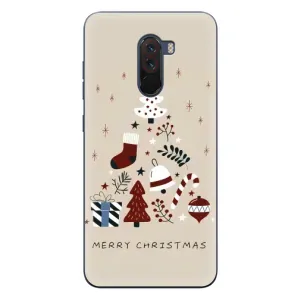 Чехол Санта Клаус для Xiaomi POCO F1 (Merry Christmas)