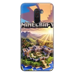 Чехол майнкрафт для Xiaomi POCO F1 (MINECRAFT)