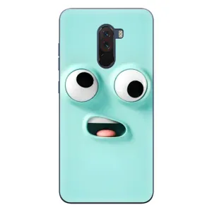 Силиконовые Чехлы (смешные стикеры) для Xiaomi POCO F1 (Забавное мятное лицо)