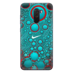 Силіконовый Чохол на Xiaomi POCO F1 з картинкою НАЙК (Найк зелений)