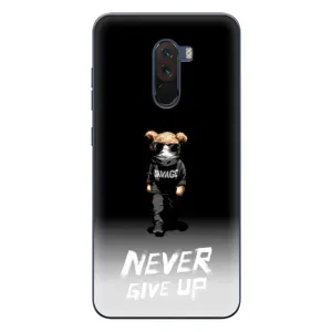 Чехлы Мишка Тедди для Сяоми Поко Ф1 (Never)