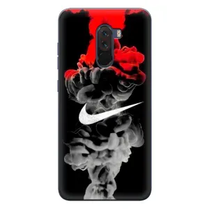 Силіконовый Чохол на Xiaomi POCO F1 з картинкою НАЙК (Nike дим)