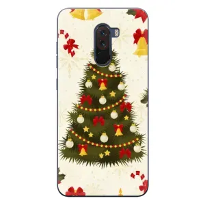 Чехол Новогодняя Елка на Xiaomi POCO F1 (Новогодний принт)