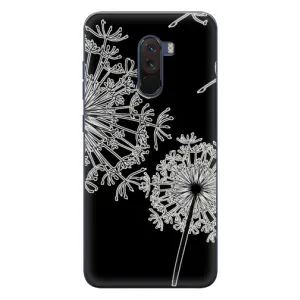 Силиконовый Чехол с одуванчиками на Xiaomi POCO F1 (Одуванчики)