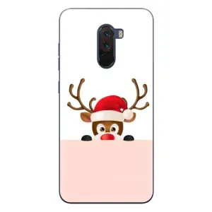 Чехол Санта Клаус для Xiaomi POCO F1 (Олененок)