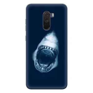 Силіконовий бампер з картинкою звірів для Xiaomi POCO F1 (Пащу Акули)