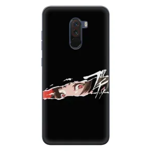 Силиконовые чехлы с глазами Anime для Сяоми Поко Ф1 (Персона 5)
