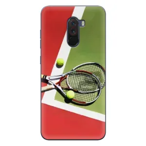 Чехлы с принтом Спортивная тематика для Xiaomi POCO F1 (Ракетки теннис)