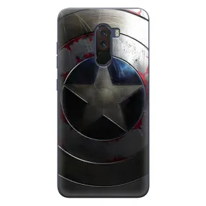 Чохол с Щітом Капітана Америки на Xiaomi POCO F1 (Ретро Щит Капітана)