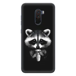 Силіконовий Чохол з Энотами на Xiaomi POCO F1 (З кавою)