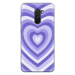 Чохли з тематикою "Маленькі Сердчеки" на Xiaomi POCO F1 (Серце фіолет)