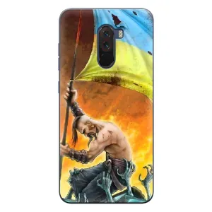 Чехол с картинкой (Патриотический КОЗАК) на Xiaomi POCO F1 (Сильный Козак)