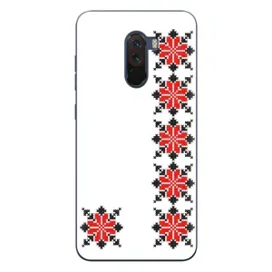 Силіконовый Чохол на Xiaomi POCO F1 з картинкой Вишиванки (Силует вишиванки)