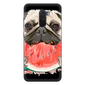 Чохол (ТПУ) Милі песики для Xiaomi POCO F1 (Смішний Мопс)
