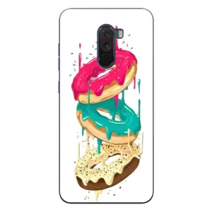 Чехол с изображением вкусной еды для Xiaomi POCO F1 (Сочные пончики)