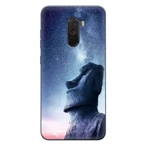 Силиконовые Чехлы (смешные стикеры) для Xiaomi POCO F1 (Статуя)