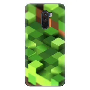 Чехлы для Xiaomi POCO F1 (Персонажи Майн Крафт) (Текстура)