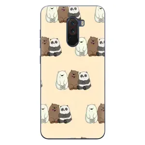 Чохли з зображенням різних тварин на Xiaomi POCO F1 (Три ведмедя)
