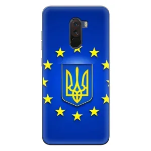 Чохол з Українською символікою на Сяомі Поко Ф1 (Україна це Європа)
