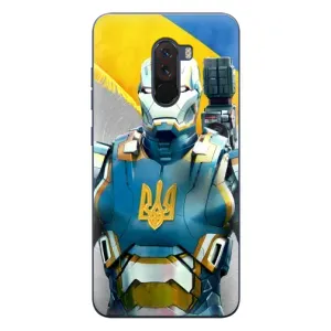 Силіконовий Чохол на Xiaomi POCO F1 (Я-Україна) (Український робокоп)