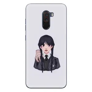 Чехлы с принтом Уэнсдей на Xiaomi POCO F1 (Вещь Венсдей)