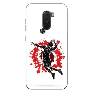 Чехлы с принтом Спортивная тематика для Xiaomi POCO F1 (Волейболист)