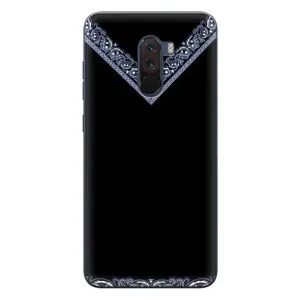Силиконовый Чехол на Xiaomi POCO F1 (Воротник вышиванки)