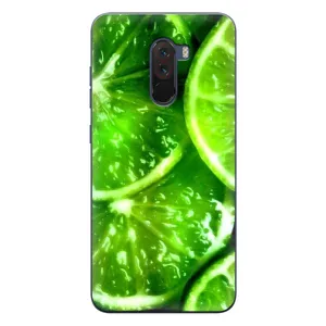 Чехол с изображением вкусной еды для Xiaomi POCO F1 (Яркий ЛАЙМ)