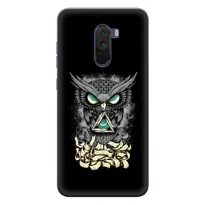 Чохли з принтом СОВИ для Xiaomi POCO F1 (Зелені очі)