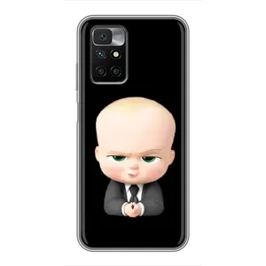 Мультяшный принт на Чехол для Редми 10 (Бос)