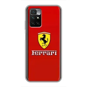 Силіконовий бампер з картинкою машини на Xiaomi Redmi 10 (Ferrari Logo)
