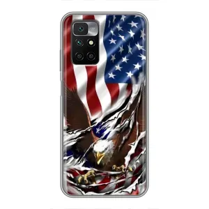 Чехол Флаг USA для Xiaomi Redmi 10 (Флаг USA)