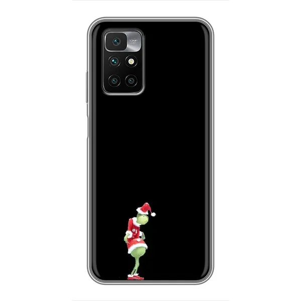 Чехол с рисунком «Гринч на чорном» для Xiaomi Redmi 10 Чехол с рисунком «Гринч на чорном» для Xiaomi Redmi 10