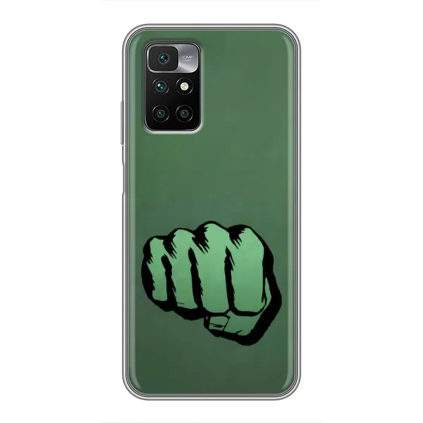 Чехол с рисунком «Халк» для Xiaomi Redmi 10