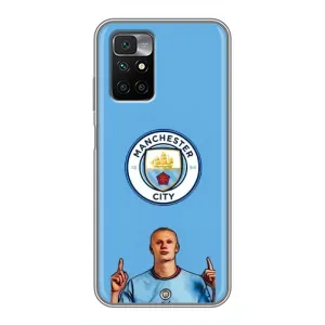 Чехлы с принтом для Xiaomi Redmi 10 Футболист (Холанд Манчестер Сити)