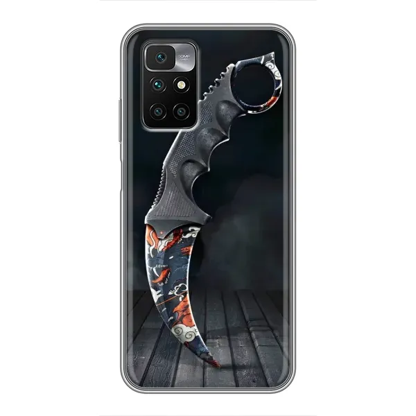 Чехол с рисунком «Кинжал КС ГО» для Xiaomi Redmi 10