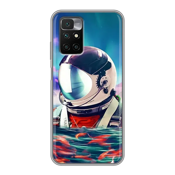 Чехол с рисунком «Космонавт в воде» для Xiaomi Redmi 10 Чехол с рисунком «Космонавт в воде» для Xiaomi Redmi 10
