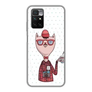 Чехол на тематику: Коты для Xiaomi Redmi 10 (Кот аристократ)